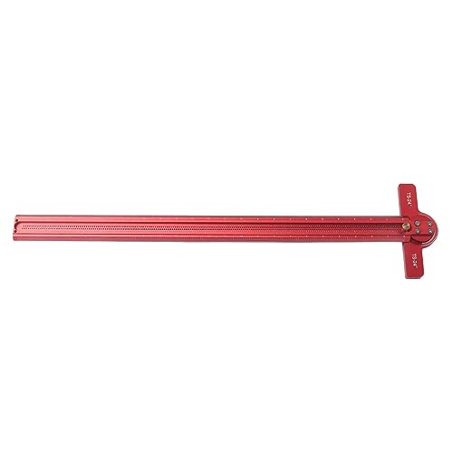 TeamSky T Square Ruler, Protractor, Angle Finder for Crafting, Aluminum Alloy Woodworking Ruler, Scriber Carpenter Layout Measuring Tool