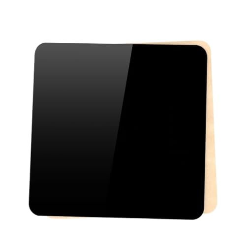 2 st fotografi bakgrundsbräda reflekterande displaybord reflektionstallrik för foto studio rekvisita (svart, 30 cm)