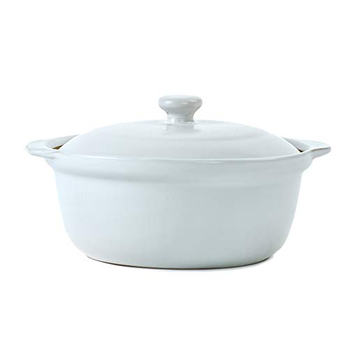 Pentole per stufati e brasati Casseruola in Ceramica Pentola in Pietra Pentola in Terracotta Pentola Grande capacità in Bianco E Nero in Cucina Zuppa Pentola Porridge Gas Naturale Alta Temperatura