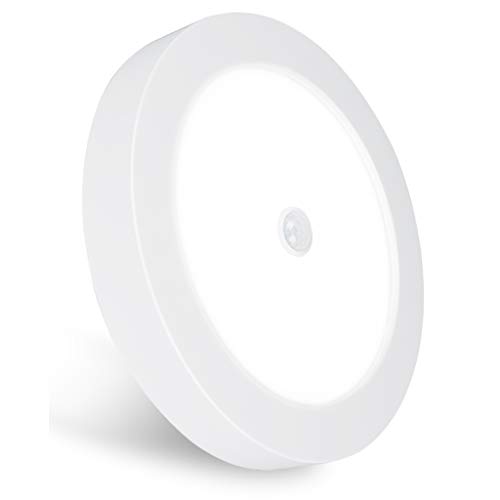 YAYZA! Panel LED 12W PIR Sensor de Movimiento Montaje en Superficie Redonda...
