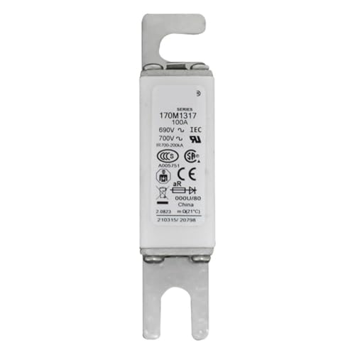 Fusible rápido 170M4259 de bajo voltaje con indicador desplegable de 1 unidad