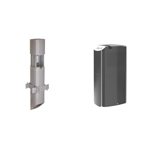 TayMac PP55G ParkPost Outdoor Power Enclosure with Bluetooth Speaker Accessory Slide Cover PPSPG, Gray