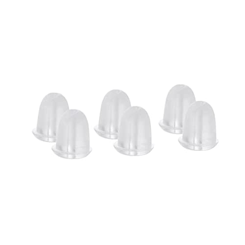 vreplrse 100 Piezas de Silicona oído Espalda Espalda Tope Pendientes Transparentes Tapones Postes Tuerca hallazgos Respaldo Pastillas de Respaldo Piezas de DIY Cover