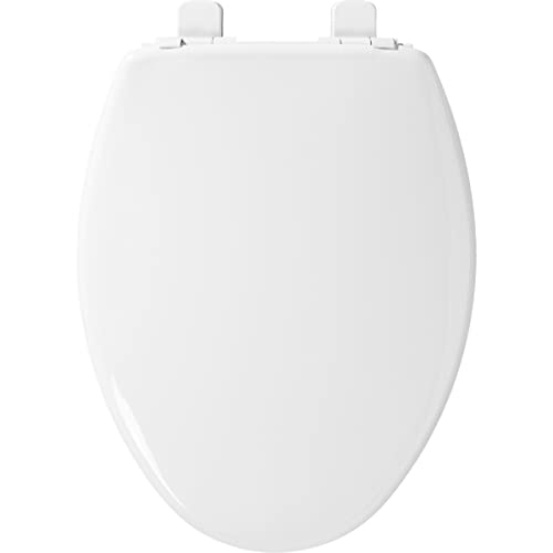 Little2Big 181Slow 000 Toilet Seat With Built-In Potty Training Seat, Slow-Close, And Will Never Loosen, Elongated, White #TOP2