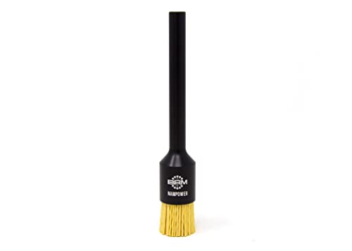 Image of BRM AEB3434180 NAMPOWER End Brush, 0.750 inch Diameter, 5 inch OAL, 180 Grit, Ceramic Abrasive Filament