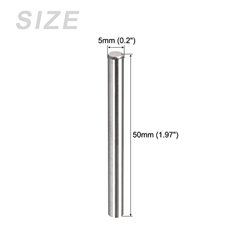 METALLIXITY 15Stk Dübelstifte 5x50mm 304 Edelstahl Regalstifte für Metall Gerät Möbel Einbau DIY