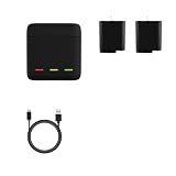 ，Compatibile Con Batteria TELESIN For GoPro Hero 12 11 10 9 Batteria Da 1750 MAh Scatola Di Ricarica Rapida A 3 Vie(2 Battery Set)