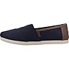 TOMS Men's Alpargata Classic Sneaker, Navy Brushed Twill/Tan Synthetic, 7.5 UK #1
