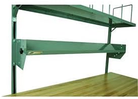4-6TBS-16 Tilt able Shelf with Front Lip for 72" Workbench, 16 Gauge Steel, Blue, 64" Length, 16" Width