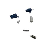 GHZHANG 1000pcs LC Short Boot Connector Kits 2.0mm SM/MM/A for Optical Fiber Patch Cord Pigtail FTTH Connector Parts(Ferrule MM)