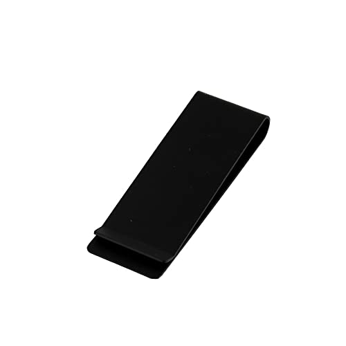 Buckleguy.com B8942 Black Matte, Money Clip, Stainless Steel