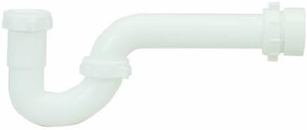 PROFLO PFPTP102 12-1/4" Plastic SJ Tubular P-Trap (1-1/4" X 1-1/2" Connections) - White