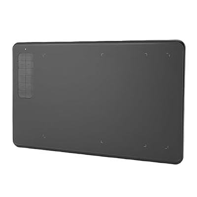 Cuifati Graphics Drawing Tablet, 10x6 Inch Large Digital Drawing Pad with 8192 Levels Pressure Pen and 12 Hot Keys, for PC Laptop OS Design Sketch Online Teaching