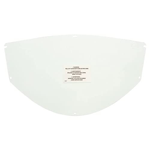 Jackson Safety Replacement Window for MAXVIEW Face Shield, Clear Tint, Anti-Fog Coating, Polycarbonate, 14215