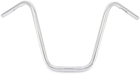 Burly Brand Narrow Bottom Ape Hanger Handlebar - 14 inch Height, Chrome Finish, For Harley Davidson and Most Motorcycles (B28-338)