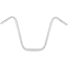 Burly Brand Narrow Bottom Ape Hanger Handlebar - 14 inch Height, Chrome Finish, For Harley Davidson and Most Motorcycles B28-338