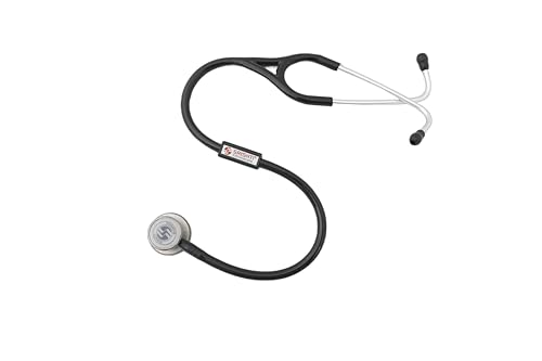 Image of SRISHTI THROB-SS|| VERSATILE ADULT AND PAEDIATRIC 2-SIDED CHEST PIECE|| ANODIZED ALUMINIUM HEADSET WITH COMFORTABLY ANGLED (Black)
