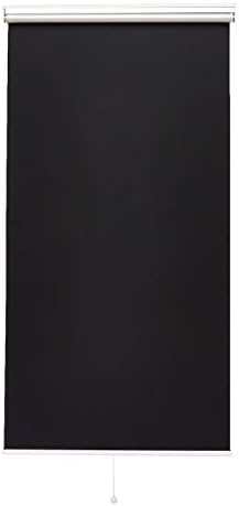 Amazon Basics Cordless Blackout Roller Blind, No Drilling Required, 70 x 160 cm - Black