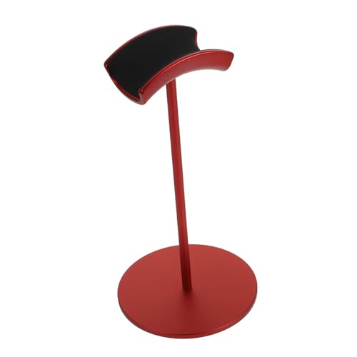 SMASOLO Supporto Per Cuffie Da Gioco in Metallo, Base Stabile Per Cuffie Da Computer, Rosso, Per Sale Studio, Home Office e Gaming