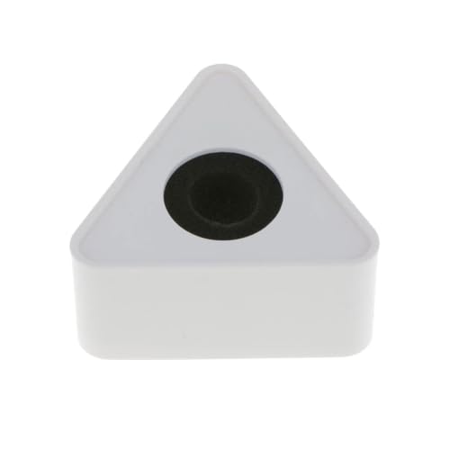 Image of GIFTMAX Mic Logo Station - Self-Adjusting Mic Flag for Wireless Microphones, Portable ABS Injection Identifier for Interviews & News Reporting (Triangle)