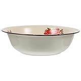 vasque ancienne salle de bain pas cher Émaillé-- 【informations sur la taille】--- la taille du bol de cuisine est de 26,00x26,00x7,00 cm/ 10,22x10,22x2,75 pouces, pas pour un usage domestique mais aussi pour un usage extérieur !