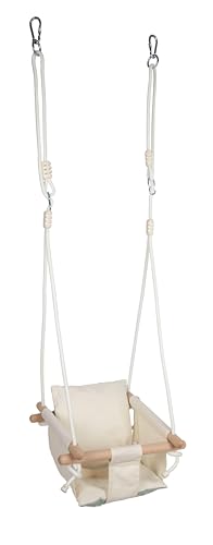 small Foot Babyschaukel beige, mit herausnehmbarem Wendekissen...