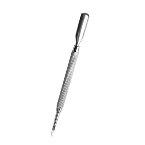 Nettoyeur d'ongles en acier inoxydable double embout pour pédicure