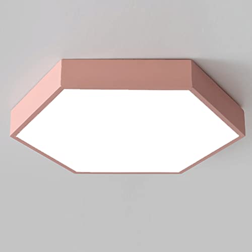 DOBQHWY Luminaria Techo Que Ahorra Energía Luces Panel Poligonales Macarrones Colores Lámpara Techo Plana Geométrica Ultrafina Lámpara Techo Empotrada 3 Luces Variables Vestíbulo Entrada Dormitorio.