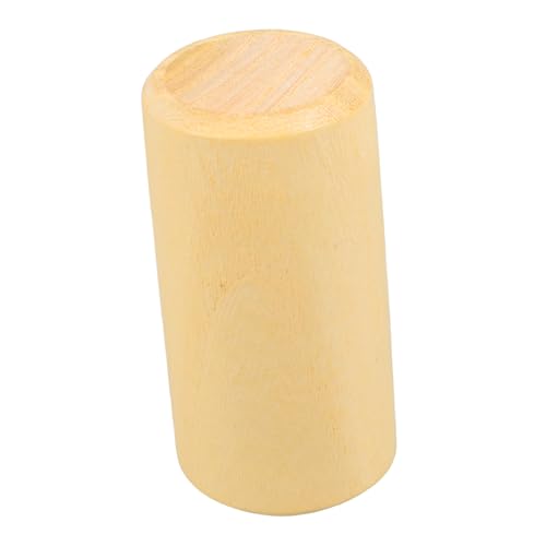 Parliky 木製リズムシェイカー 指で握るパーカッション楽器 幼児用サンドチューブ打楽器 ベビーおもちゃ 早期音楽教育 手作り感のある木のシェイカートイ