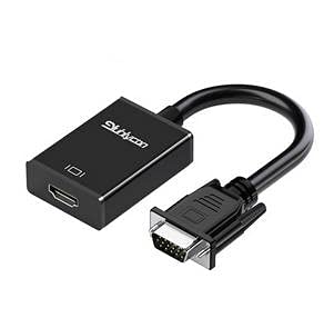 Convertisseur port série vers HDMI mâle avec kit audio 10m contre l'écran noir