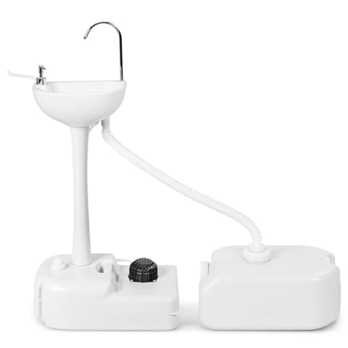 Waschbecken toilettes de camping portable lavabo nomade extérieur blanc