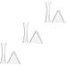 HAPINARY 6 Pcs Lens Glasswear Drinking Glasses Pris Glassine Optical Triangular Prism Optical Science Kit Progressive Lenses Optical Lens Concave Glass Lens Physics Equipment Concave Lens
