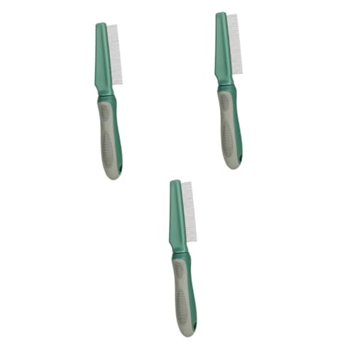 Peine deslanador con diseño de dientes altos y bajos juego de 3 cepillos compactos cómodos
