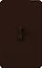 Lutron Toggler Incandescent Dimmer Switch, 600-Watt Single-Pole Preset, AY-600P-BR, Brown