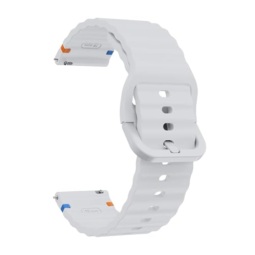 22mm�o���h�iWatch 3�p�j�\�t�g�V���R���X�|�[�c�o���h�iWatch 3 2R 2�X�}�[�g�E�H�b�`�A�N�Z�T���[�Ή��j(Light gray,22mm Universal)
