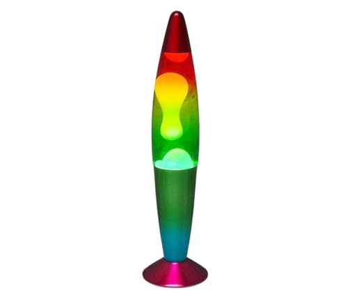Trendi 16 Rainbow Lava Lamp – 40 cm Retro Decorative Mood Light with Moving Wax Sensory Glow for Bedrooms & Lounges