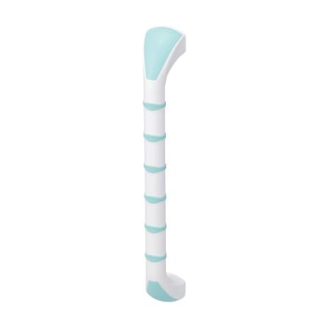 Gordon Ellis Prima Straight Grab Bar 16-inch, Mint/ White, Slip Resistant, Provides Superior Strength, Warm to Touch, Used Anywhere in the Home, Elderly, Disabled, Daily Living Aid, Easy to Attach Cover