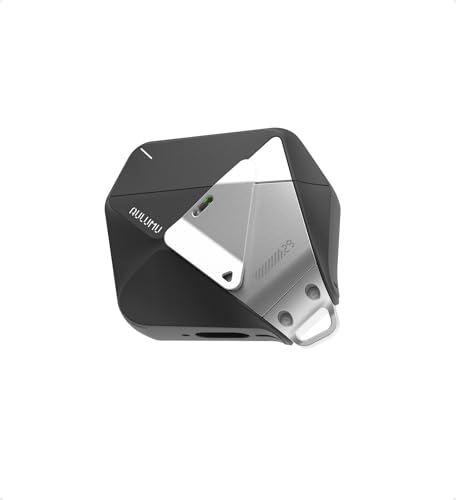 Aulumu A29 Custodia Geometrica per AirPods 4 con Chiusura | Cover Protettiva con Cinturino in Nylon | Armatura in Lega | Compatibile con Apple per AirPods 4ª Generazione (2024) – Nero