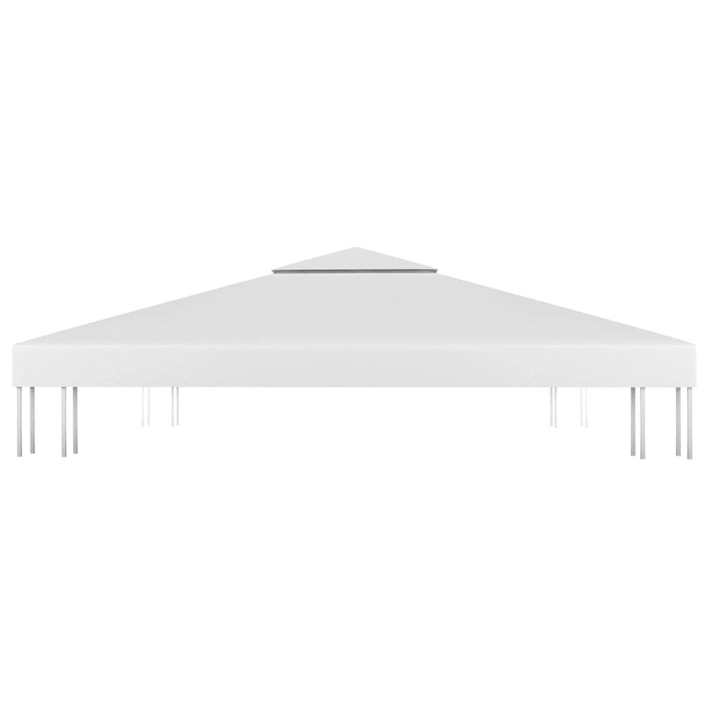 Toldo de cenador 2 niveles 310 g/m² 4x3 m blanco,Casa y jardín,Jardín,Artículos de exterior,Estructuras de exteriores,Accesorios para pabellones y cenadores,Cubiertas para carpas y cenadores-312077
