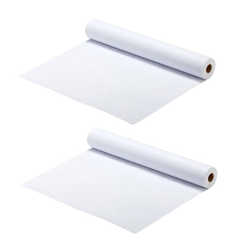 BEBEMOKO 2 Rolls Drawing Sketching Paper Blank Art Paper for Durable Smooth Surface for Crayons Markers Colored Pencils and Easy to Cut