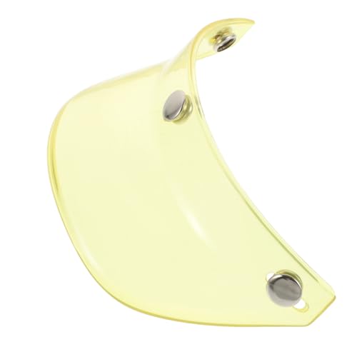 Alipis Visera para Casco Moto Vintage con Protección Solar Diseño Retro Botones Parasol Reemplazable para Verano Protege del Sol y Reduce Deslumbramiento