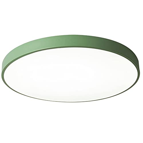 DOBQHWY Iluminación Techo Empotrada Ultrafina Lámpara Techo LED Color Macarons Accesorio Techo Redondo Ahorro Energía Luz Superficie Plana Regulable Tricolor Cocina Pasillo Habitación Infantil Pasillo