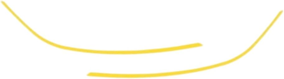 Enhanced Headlight Accent Strip for Tesla Model 3 and Model Y 2020-2025 with Protective Layer and Glossy Finish Option (Yellow)