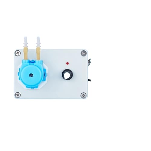 KONGMM Membranpumpe, Einstellbare Durchflussrate Schlauchpumpe Silikonschlauch mit 6 V/12 V/24 V Stromversorgung Labordosierpumpe for Pumpen von Wasser JB