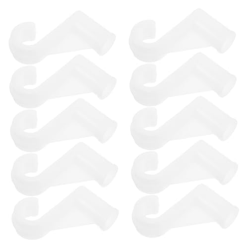 Homoyoyo 10 Pezzi Ganci Appenditutto in Plastica per Bastoni Guardaroba Supporti Robusti per Barre Abiti Organizer Compatti e Facili da Montare per Camera da Letto