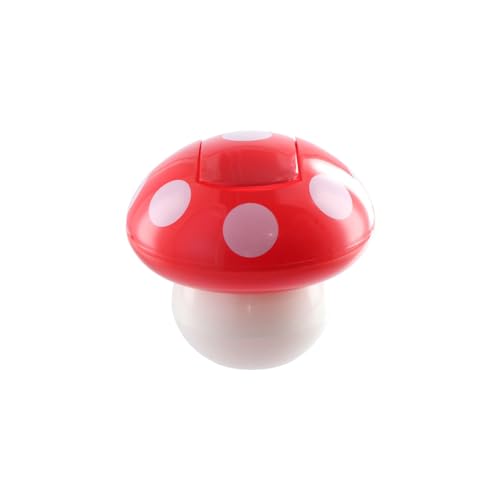 Image of Leadigol 1PCS Mushroom Shaped Garbage Can,Cute Wastepaper Basket Mini Desktop Trash Can Small Waste Bin for Office Home