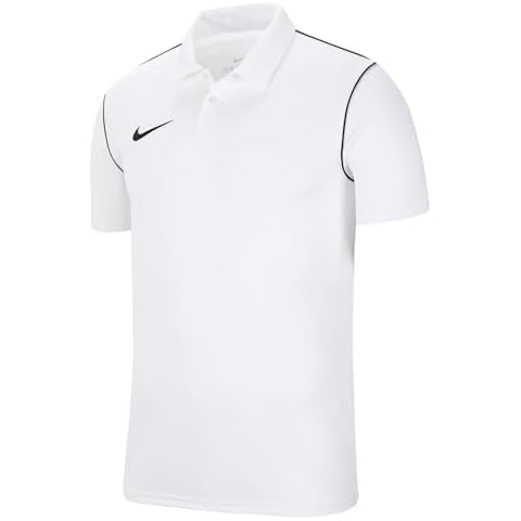 NIKE Men's Dri-fit Park Polo Shirt, White Cover