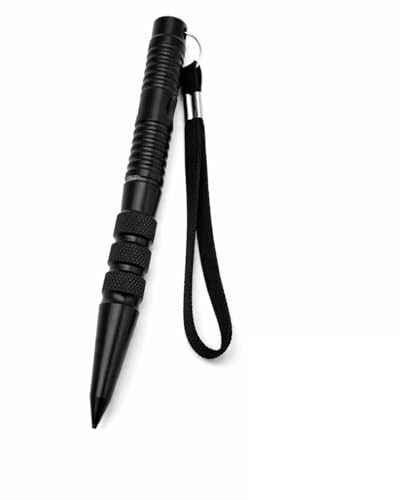 UEAVOID Taktischer Stift 1x Schwarz Kubotan Selbstverteidigung Glasbrecher Kugelschreiber | Diskretes EDC Notfallwerkzeug für Damen & Herren Survival Ausrüstung Auto Outdoor Sicherheit