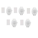 Bloepum 5X PIR Infrared Motion Sensor Detector DC5-24V Auto on Off Timer Switch LED Light Body PIR Motion Sensor Lamp(White)