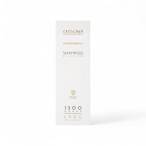 Crescina - Champú superfomula re-crecimiento anticaída fortalecedor para cabellos adelgazados y frágiles, 1300, para mujer, 150 ml